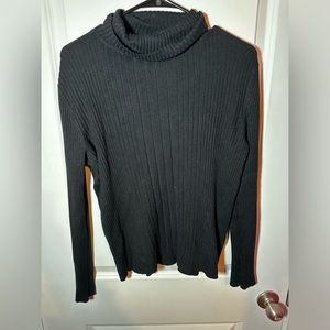Black turtle neck sweater